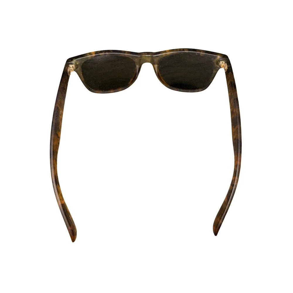 Unbranded Camo Square Sunglasses Brown Wayfarer Style Classic Daily Shades